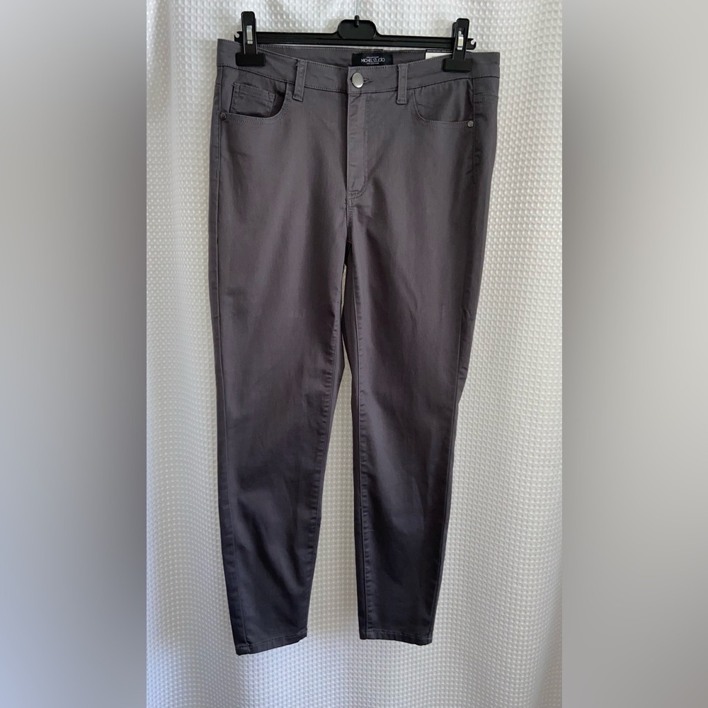 Michel Studio dark gray Memphis Power Stretch‎ Ankle Pants Size 12